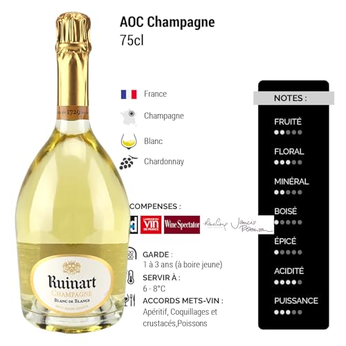 Champagne Blanc de Blancs - Blanc - Champagne Ruinart (75cl) – vue 2