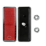 Taille compacte avec de grandes performances : mesurant environ 85 x 33 x 8 mm, ces réflecteurs pour moto et vélo offrent un design compact qui maintient un aspect propre tout en offrant une réflectivité efficace pour une meilleure visibilité sur la route sans affecter l'esthétique du véhicule