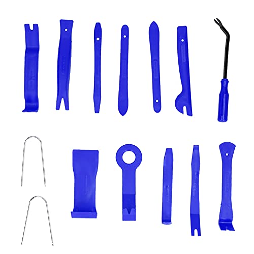 Auto Pry Tool Kit, Practical Car Trim Tool Set Convenient Wear-Resistant Easy to Carry for Professional Use for RV for Truck for Car for General Purpose(Blue)