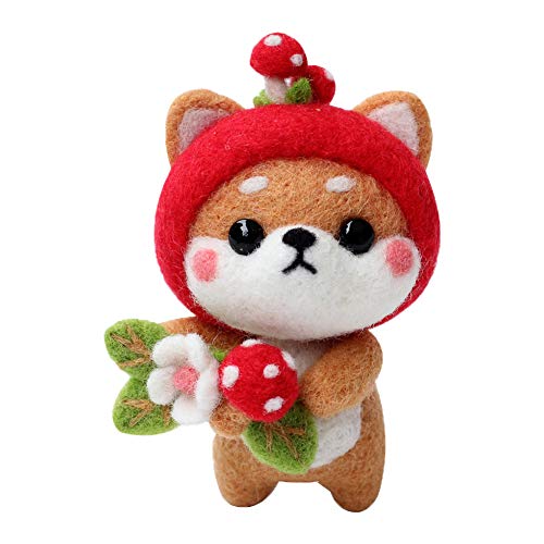 BAGERLA 1 Set Animal Wool Needle Felting Kit, Beginner's Needle Felting Kit with Instructions, Basic...