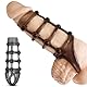 BDSMAGE Penishülle Penis Sleeve für Penisvergrößerung,Vorhaut Rückhaltung Penismanschetten Sexspielzeug für Paare, Cockring Cock sleeve zur Erektionssteigerung verzögerte Ejakulation für Männer