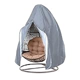 ☁ 【Fácil de limpiar y almacenar】: Equipado con una maleta, la funda para silla balancín de exterior se coloca en una caja que no ocupa espacio. Solo necesitas enjuagar y secar al sol.