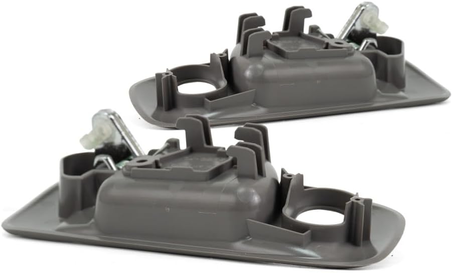 KarParts360 for Honda Accord 1998 99 00 01 2002 Interior Door Handle Driver and Passenger Side Pair Front | w/Door Lock Hole | All Submodels | Gray Bezel w/Chrome Lever | HO1352102, HO1353102