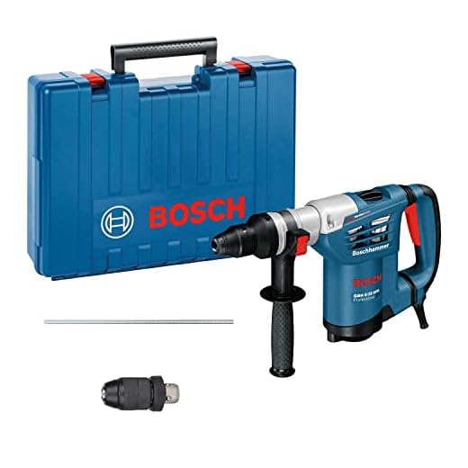 Bosch Professional GBH 4-32 DFR - Martillo perforador (4,2 J, Ø máx. hormigón 32 mm, SDS plus + cilíndrico, en maletín)