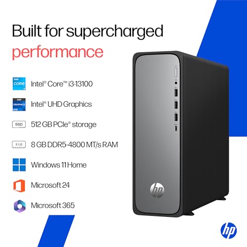 HP OmniDesk Slim, 13th Gen Intel Core i3-13100 (8GB DDR5, 512GB