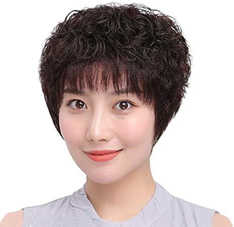 Amazon ウィッグ女性ショートヘアファッションショートカーリーヘアふわふわナチュラルカーリーウィッグレディコスチュームウィッグ女性用コスプレハロウィンウィッグ耐熱性 Diy 工具 ガーデン