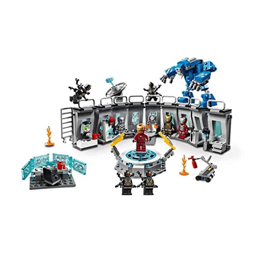 Super Heroes Marvel Avengers Sala delle Armature di Iron Man, Playset Laboratorio Modulare con 6 Minifigure dell’Universo Marvel, 76125 - Lego - Immagine 3