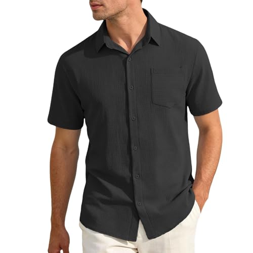 Camisa de verano para hombre transpirable que soluciona el calor excesivo con estilo elegante