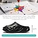 Ceroiress Sports Sandals Wide Athletic Clogs,EVA Odor-resistant with 5cm Elevation Slides, Breathable Open Toe Mules, Outdoor, Camping(Black, Adult, Men, 9.5, Numeric, US Footwear Size System, Medium)