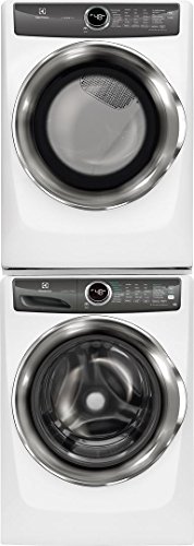 Electrolux White Front Load Laundry Pair with EFLS527UIW 27" Washer, EFME527UIW 27" Electric