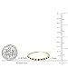 Imagen de Anillo de boda apilable de oro de 14 quilates con rubí y diamante blanco para mujer