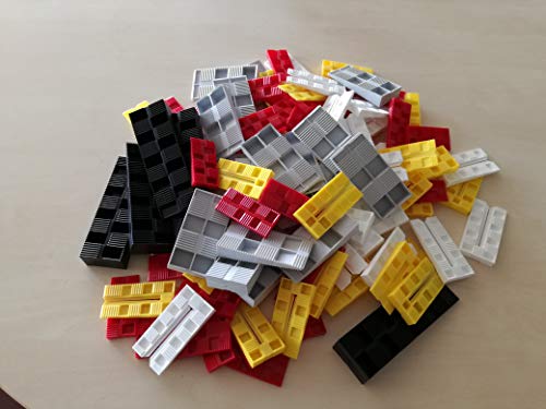 GV mounting Wedges Plastic Set, 120 Pieces Wheel chocks, Adjustment Wedges in 5 Different Sizes, 120 Stück - Image 2
