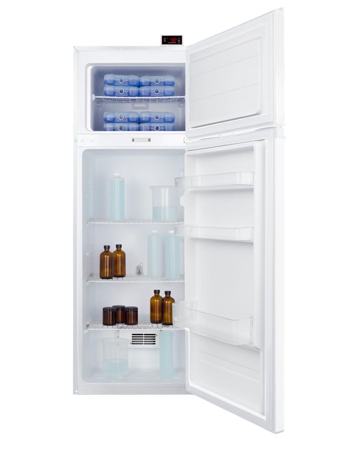 Accucold 22" Refrigerator - Freezer, 7.1 Cu.Ft. Capacity, Nist Calibrated External Temperature Readout, White - Agp96rflcallhd (Left Handed Door Swing) on Fridge.com - View 3