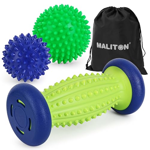 3-in-1 Foot Roller & Spiky Balls Set
