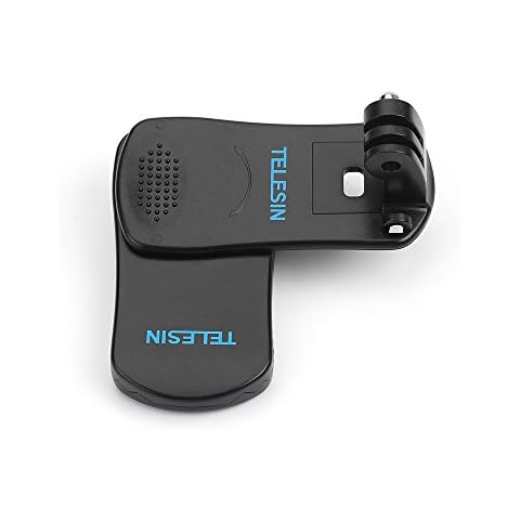 TELESIN 360 Rotational Backpack Clip Mount Super Solid Fast Release Clamp Rotation Hat Mount for GoPro Hero 8, Hero 7/6/5 Black, Hero4, Hero3, osmo action, Fusion,Xiaomi YI, Action Cameras Cover