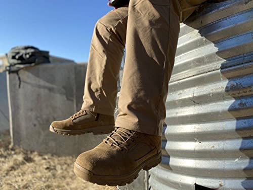 Image of LA Police Gear LAPG Sector 8 inch Men's Side-Zip Duty Boots, Durable Tactical Uniform Footwear for Men, Coyote