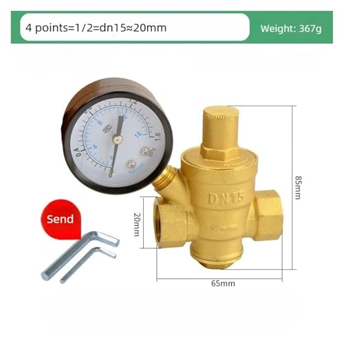 Vanne de réduction d'eau réglable 2" en laiton pour stopper les surpressions