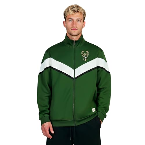Image of GAME 7 NBA mens X Nba Men's Officially Licensed Long Sleeve Neoprene Zip Up Sweatshirt