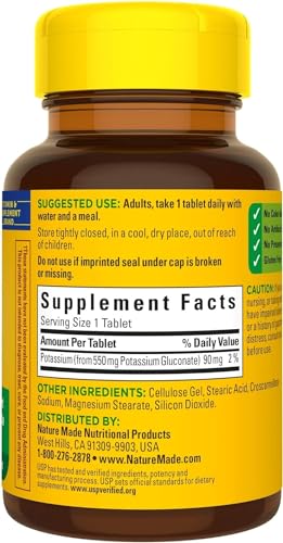 Nature Made 776297 Potassium Gluconate 550Mg thumb #5