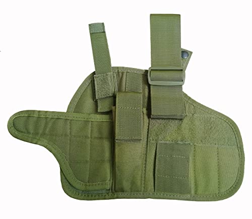 Drop Leg Holster, Tactical Thigh Pistol Gun Holster, Right Hand Adjustable (Green) #TOP5