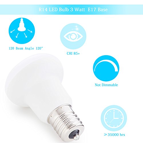 R14-LED-Bulbs-Intermediate-R14-E17-3W-25Watt-Halogen-Bulbs-Equivalent-5000K-Daylight-White-Light-Non-Dimmable-120Volt-E17-Bulbs-300lumens-120-Degree-4-Pack
