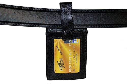 Id Holder with Belt Loop and Snap Pocket - Genuine Leather4
