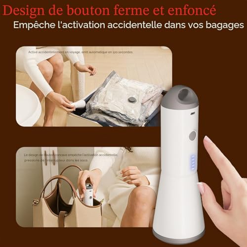 Vacbird Sac Sous Vide Vetement Aspirateur avec Pompe à Vide Sans fil Électrique, Lot de 12 (4*40x50cm, 4*40x60cm, 4*50x60cm), Sac de Rangement Sous Vide Réutilisables pour Pulls, Chemises, Voyages – vue 7