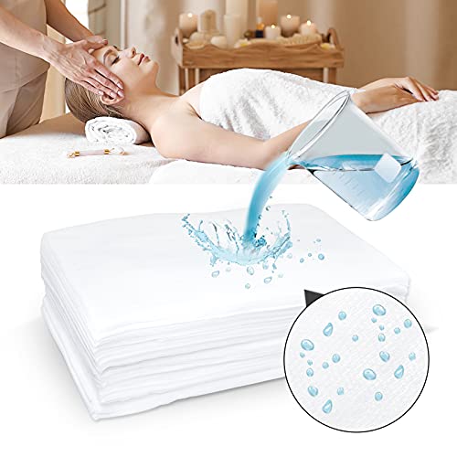 Cheruje Disposable Ded Sheets 20PCS Spa Bed Sheets 30" x 71" For Beauty Travel Tattoo Studiom Eldly Care Thickening 30g/cbm