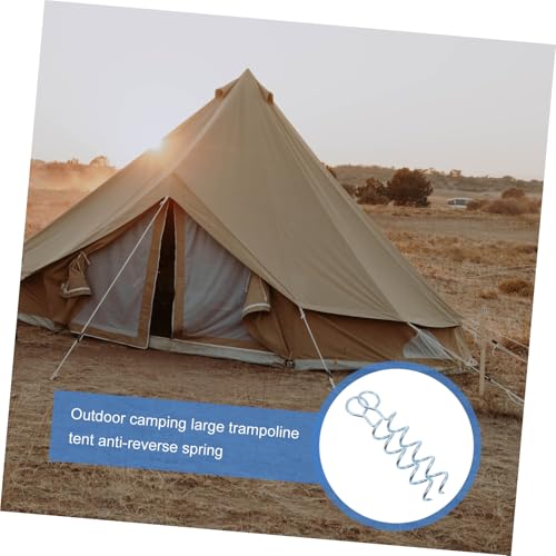 Clavos resistentes para fijación de carpas BESPORTBLE pack de 6 estacas duraderas de camping 5