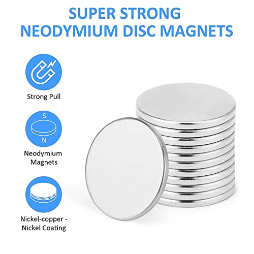 Realth Magnets Disc Neodymium 1.38” X 0.12” 10 Pack Strong Permanent Rare Earth Magnetic For Fridge Office Science Project And Craft (Mc35310B) #TOP2