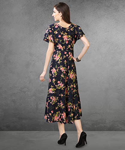 Image of QIQI Women's Crepe A-Line Maxi Casual Dress