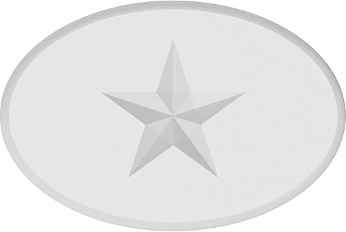 Miniatura 10 de Ekena Millwork ROSP050X033X075DAL08 Roseta de estrella Dalton estándar con borde redondeado, 5 pulgadas de ancho x 3 14 pulgadas de alto x 34 "P