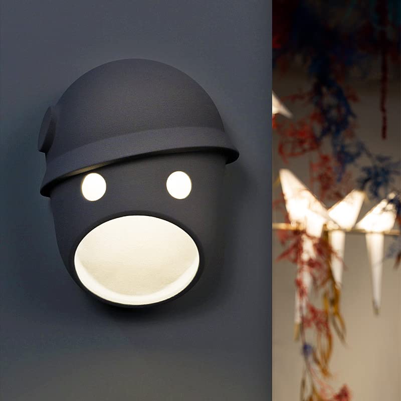 YIBIN Lámpara de pared moderna y simple, máscara LED personalizada para colgar en la pared, luz de pared interior, dormitorio, baño, sala de estar, decoración de pared, luz de pared de pasillo (blanco