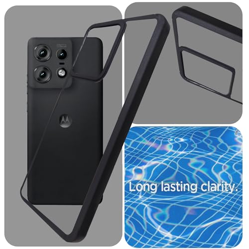 Image of A rtistque Hard Clear Back Cover Case for Motorola Edge 50 Pro 5G | Shockproof TPU | Acrylic Armor | Stylish Protective Design - Transparent