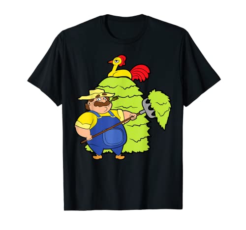 Forcone Pollo Contadino Agricoltura Agricoltori Maglietta