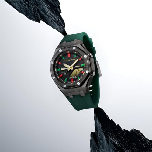 Image of Carlington Velocity Analog-Digital Sports Watches for Gents and Boys with Alarm|Stopwatch| Backlit Display| Dualtime|Silicone Strap| Water & Shock Resiatant - CT 8088