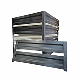 1000L XXL Metall Komposter Garten – Stabiler Gartenkomposter aus verzinktem Stahl – Wetterfest & Rostfrei – Kompostbehälter für Bioabfall, Rasenschnitt & Laub – Einfache Montage – Anthrazit