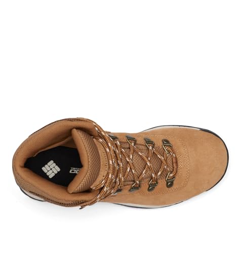 Columbia Womens Newton Ridge Plus Waterproof Amped, Elk/Dark Stone, 8