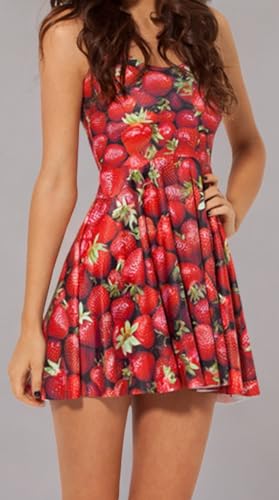 Image of Sister Amy Printed Elastic Sleeveless Shaping Breathable Camisole Skater Dress