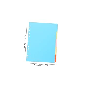 ペインページ Amazon | LALAFINA 5シーツ枚バインダー用索引ページ隔紙