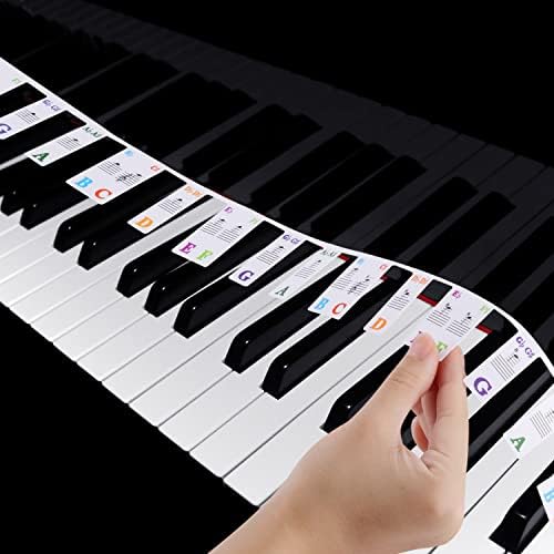 Piano Stickers for Beginners, FullSize Piano Keyboard Stickers 88 Keys