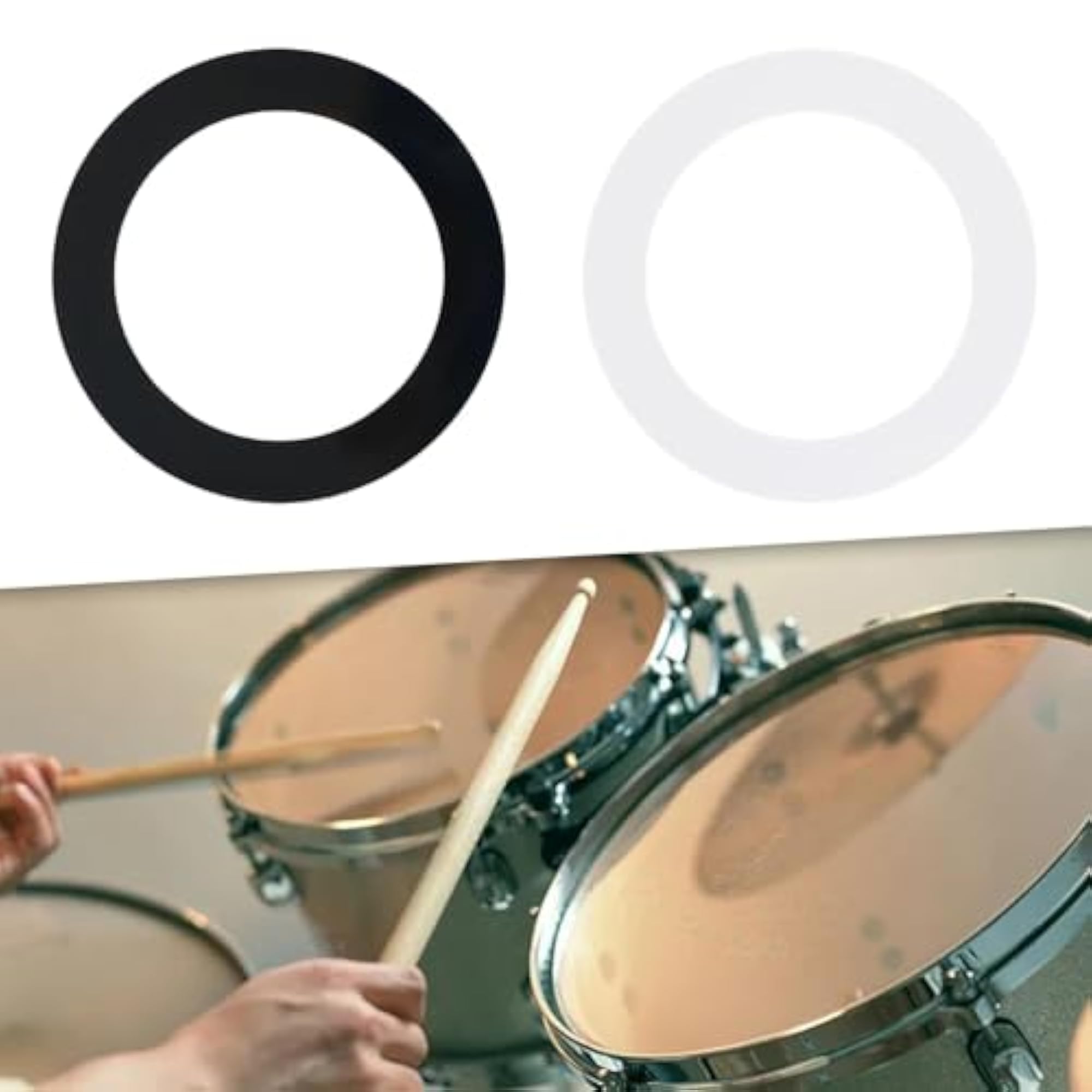 Bass Drum Port Hole Protector, Sturdy Drum Accessory