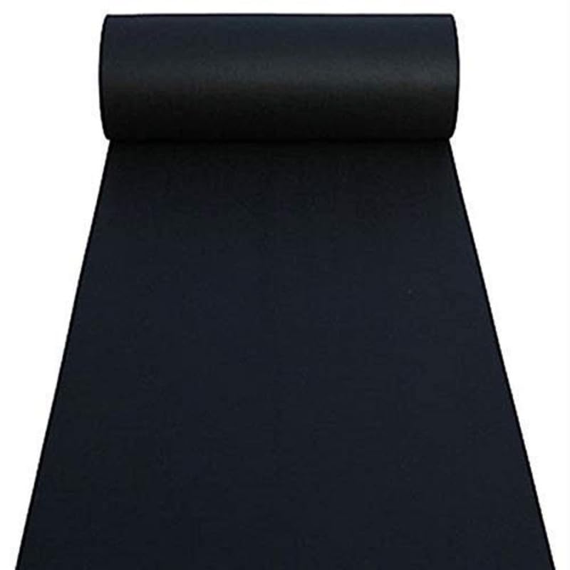 Image of Runner for Home Plain Black Carpet Wedding, Ceremony,Exhibition,Stage Party, Decoration,Bollywood Awards Function & Living Carpet Size - 4 X 6 Ft
