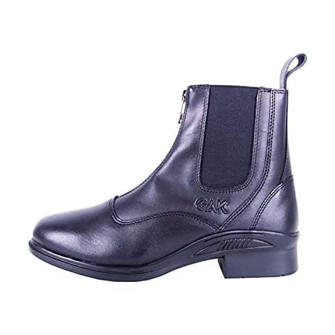 AK Phantom Full Grain Leather Zip-up Paddock/Jodhpur Horse Riding Boots AKRS-6051-02 (Black, 5 UK, numeric_5) Cover