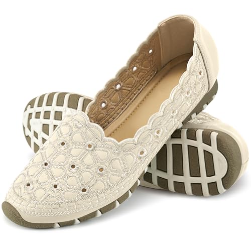 Flats for Women Dressy Comfortable: Closed Toe Dress Ballet Flats Slip on Round Toe Comfort Womens Shoes Work