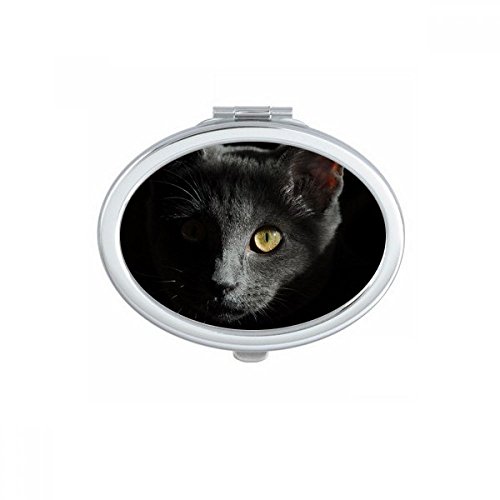 Miroir de poche chat noir mignon accessoire maquillage nomade - 2