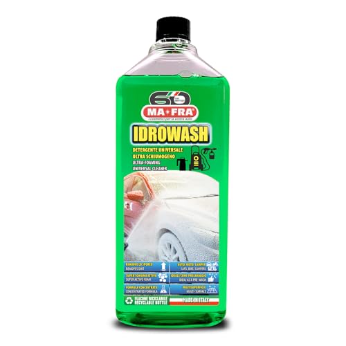 Ma-Fra Idrowash, Detergente Universale Ultra Schiumogeno, Formula Concentrata per Auto, Moto e Camper