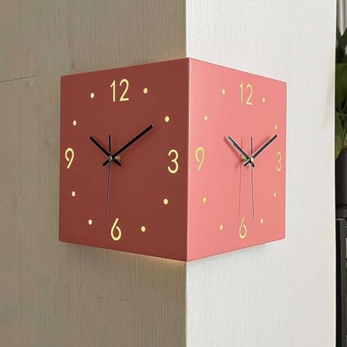 Horloge murale d'angle facile à lire pour simplifier votre quotidien nuit et jour