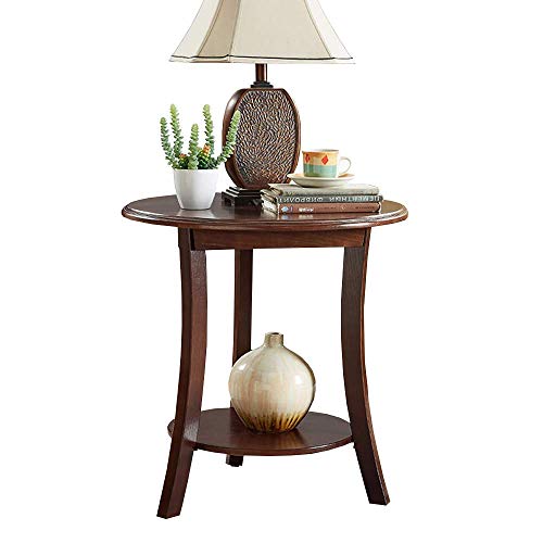 Multifunctional Creative European Style Table Solid Wood Double Layer
