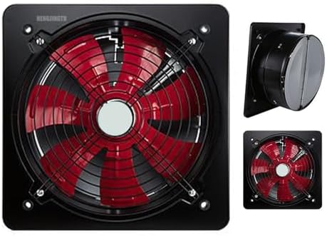 16 Inch Noiseless Explosion-Proof Ventilation Extractor Fan, 110V/2800 RPM Wall-Mounted Axial Blower for Window, Basement, Bathroom, 220V Indoor Air Circulation